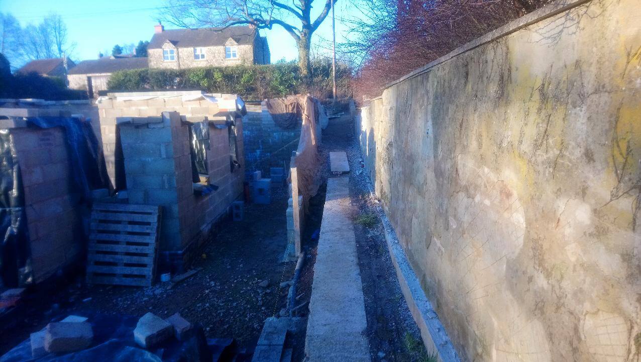 Wall just needs brick facing