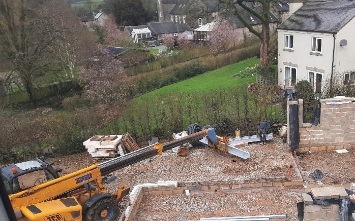 Delivery of steel beams