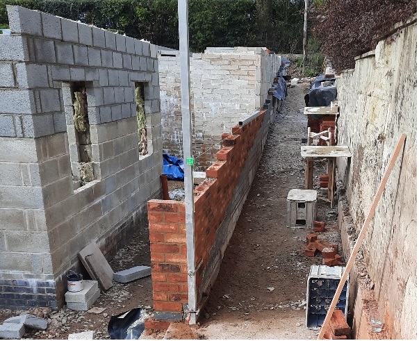 Path wall progresses