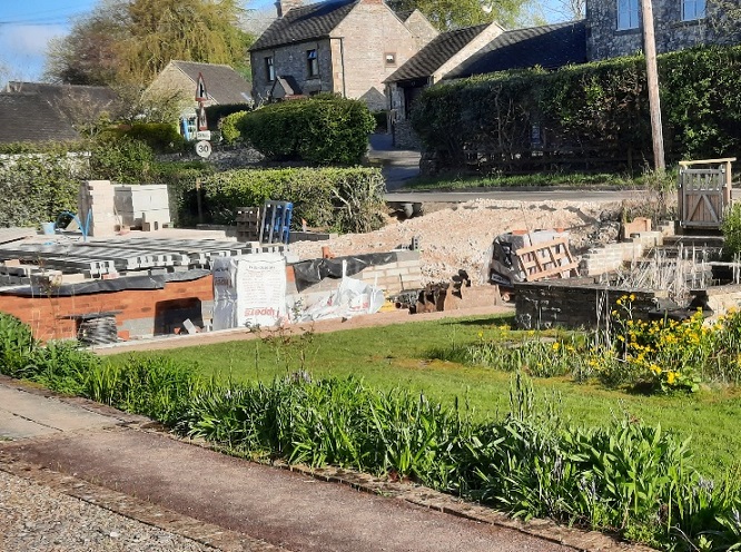 level stone to give vehicular access